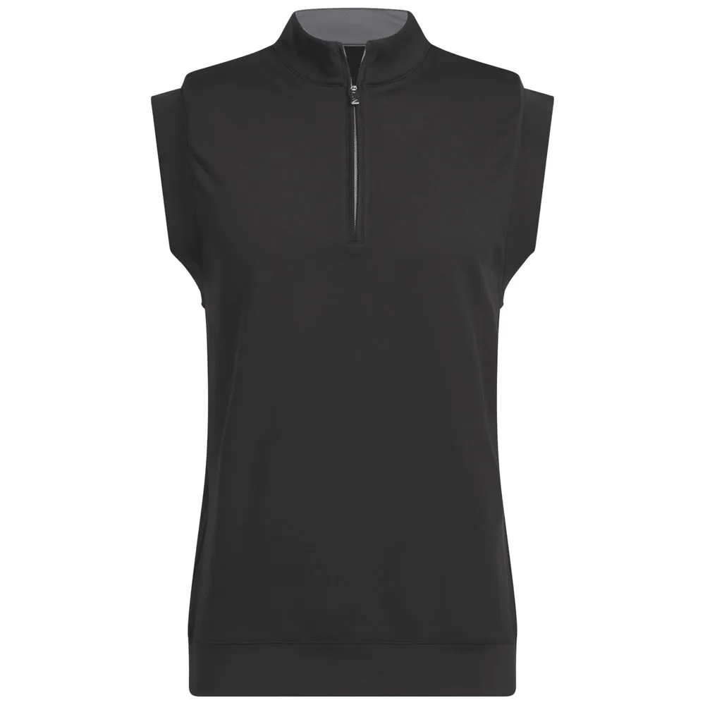 adidas Ultimate365 Classic 1/4 Zip Vest - Black Noise Free Movement excitement