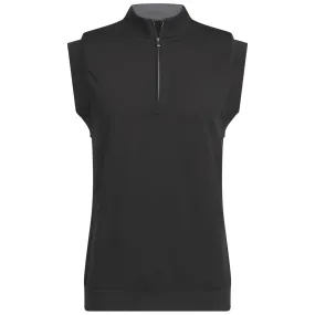 adidas Ultimate365 Classic 1/4 Zip Vest - Black Noise Free Movement excitement
