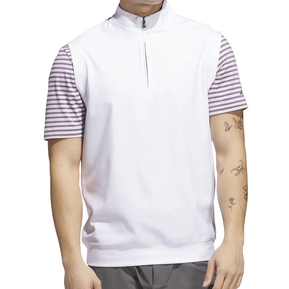 adidas Ultimate365 Classic 1/4 Zip Vest - White blurriness