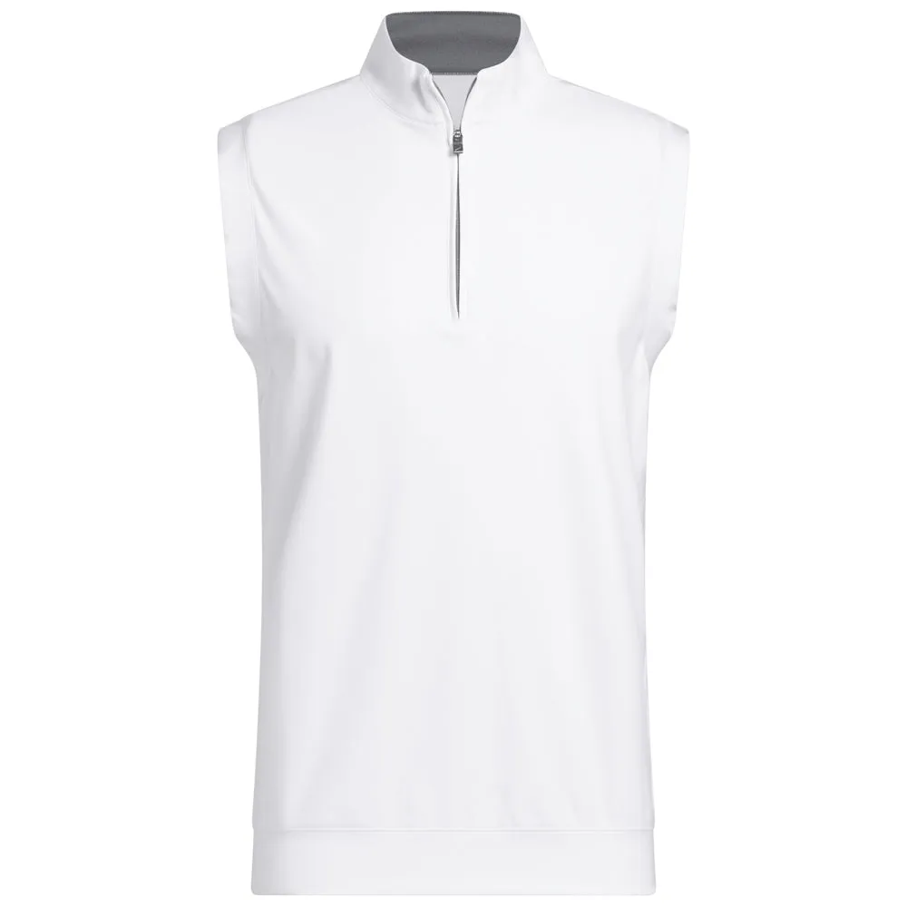 adidas Ultimate365 Classic 1/4 Zip Vest - White basic