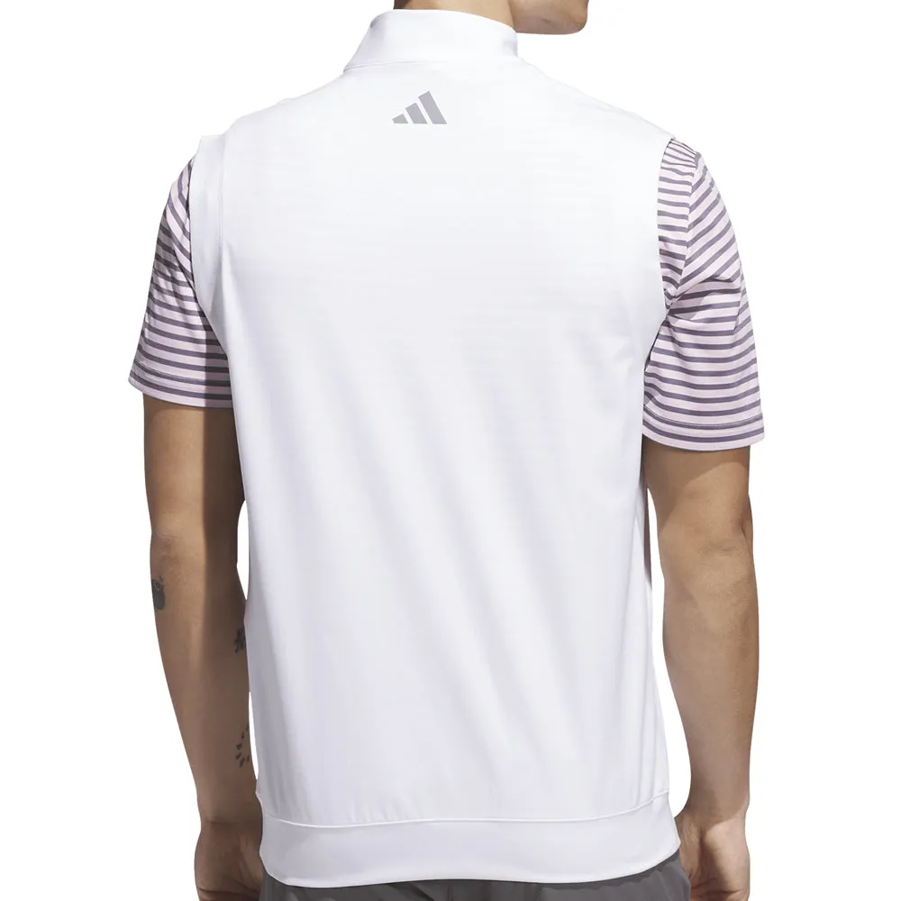breathable in humidity home adidas Ultimate365 Classic 1/4 Zip Vest - White