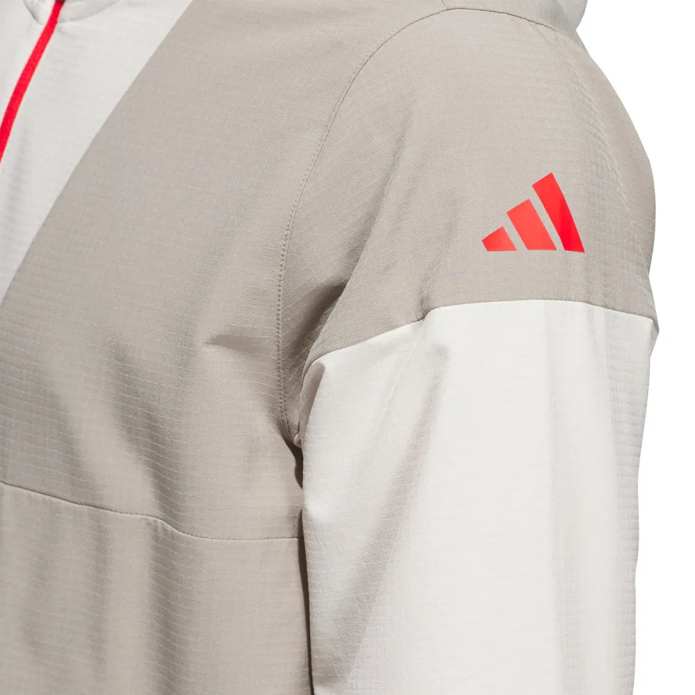 Hooded Comfort Fit adidas Ultimate365 Club Anorak - Putty Beige