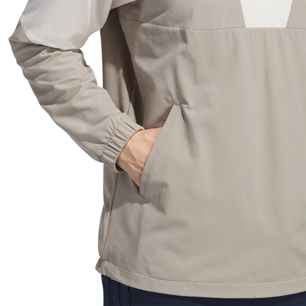 Quick Pull Zipper City Ready Style adidas Ultimate365 Club Anorak - Putty Beige