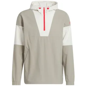 adidas Ultimate365 Club Anorak - Putty Beige Snag Free Fabric Fashion Use