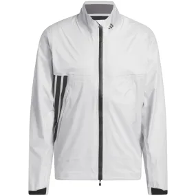 Structured Casual Fit adidas Ultimate365 Tour CLIMAPROOF  Full-Zip Waterproof Jacket - Grey One