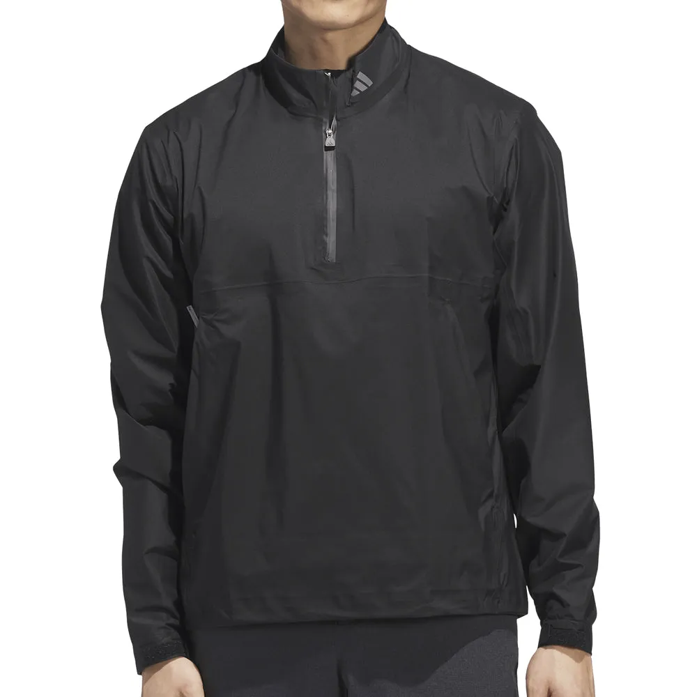 Anti Slip Interior Chill Weather adidas Ultimate365 Tour CLIMAPROOF  Half-Zip Waterproof Jacket - Black