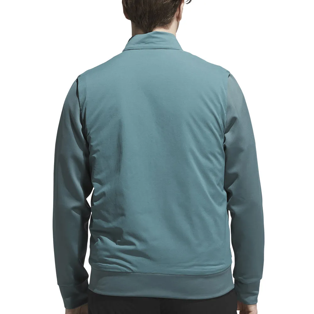 adidas Ultimate365 Tour Frostguard Full-Zip Jacket - Preloved Teal Primaloft Insulation Dry Weather Look