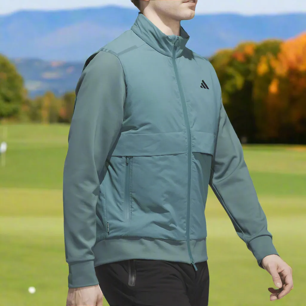 adidas Ultimate365 Tour Frostguard Full-Zip Jacket - Preloved Teal Reinforced Shoulders Street Ready