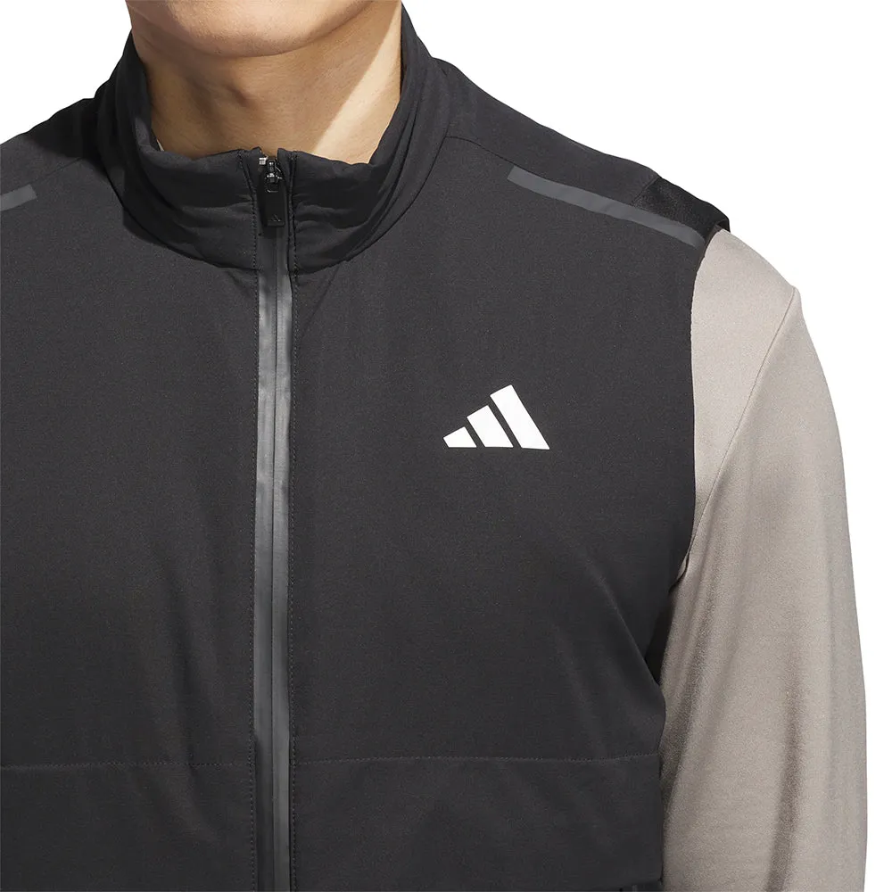 adidas Ultimate365 Tour Frostguard Full-Zip Vest - Black Ozone Wash Technology