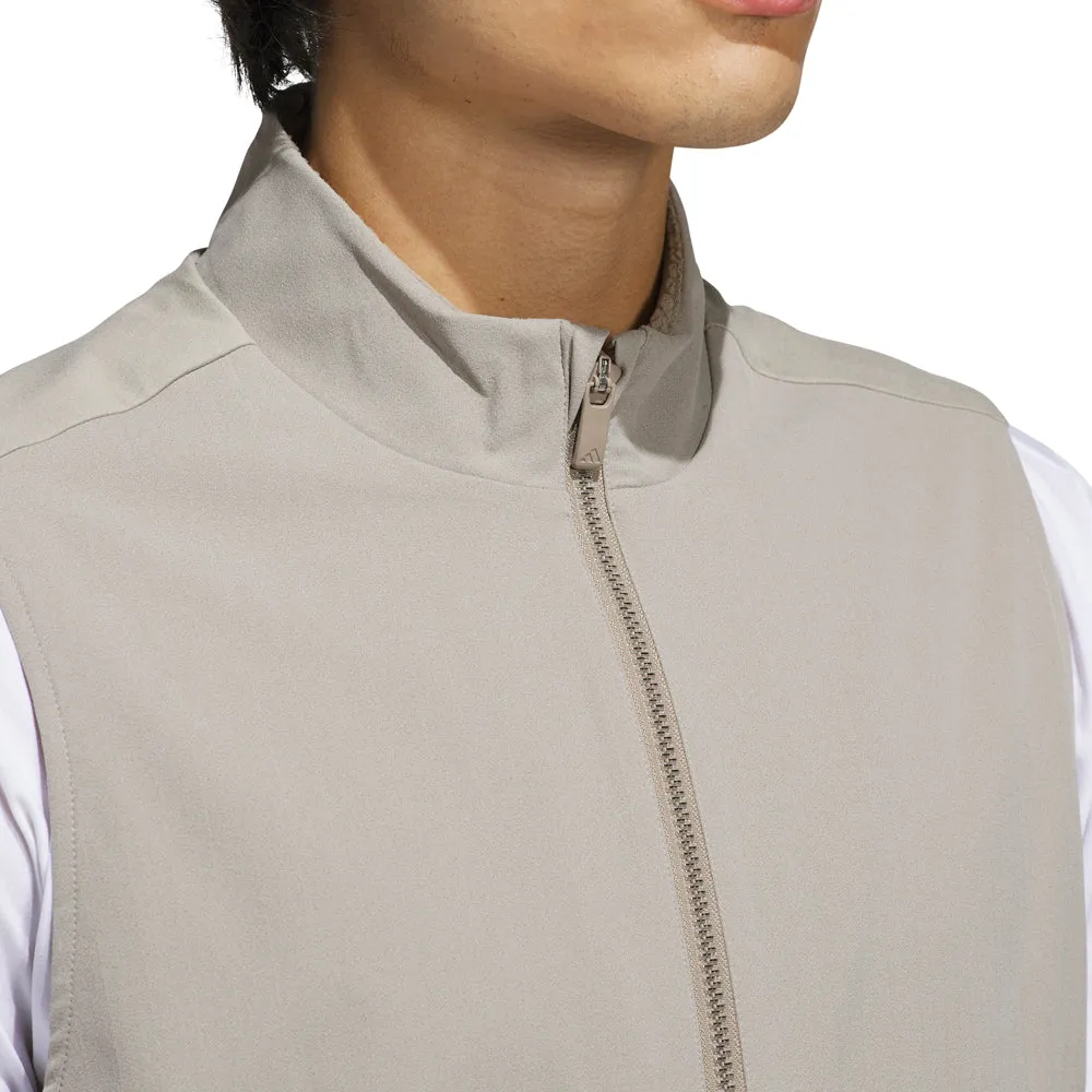 adidas Ultimate365 Tour Vest - Putty Beige Adjustable Waistband Non Irritating Seam Finish