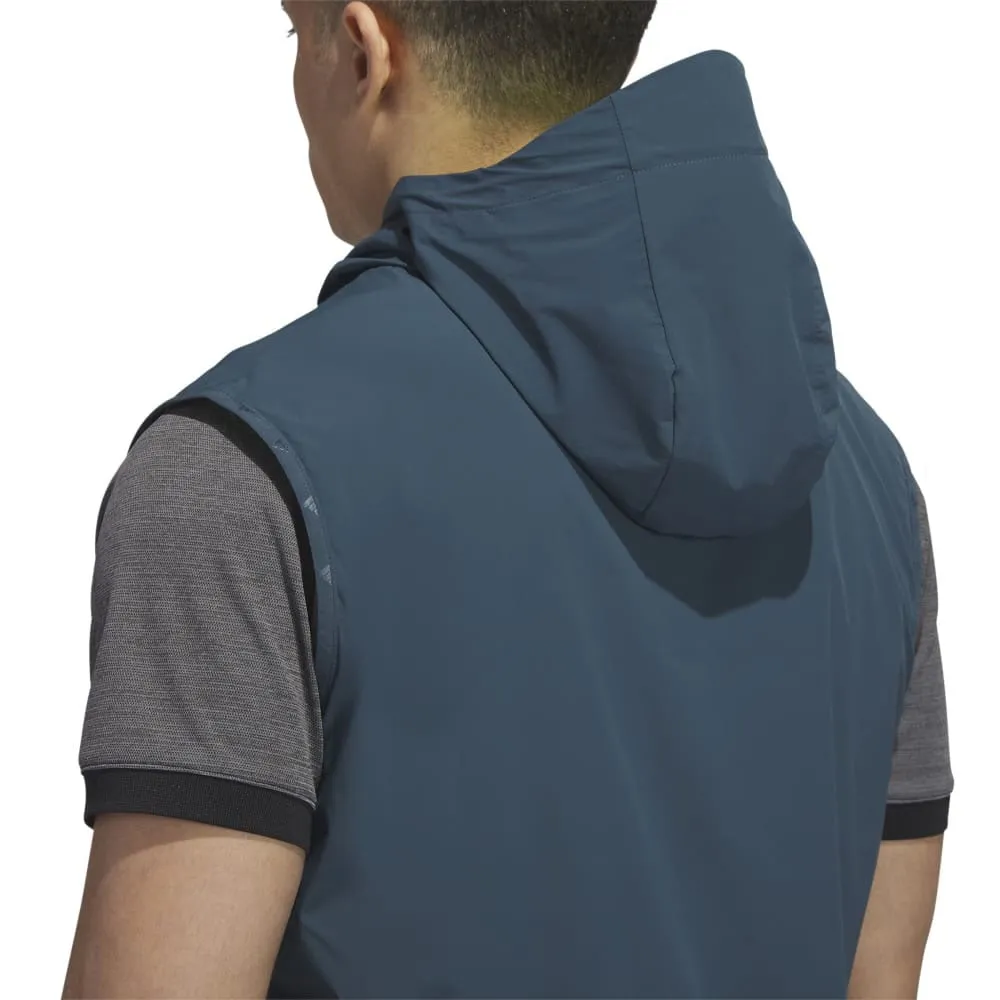 Tear Resistant Ripstop Fabric Weight Distributing Design adidas Ultimate365 Tour Wind.Rdy Vest - Arctic Night