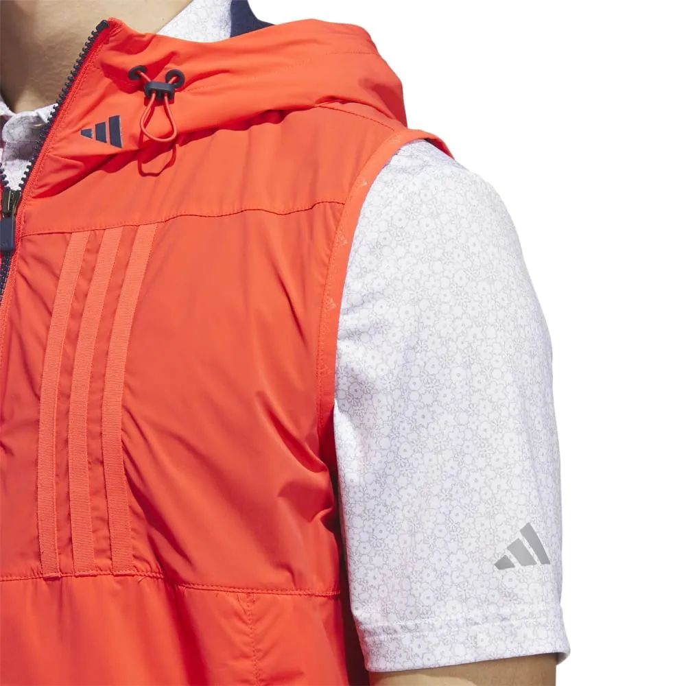 adidas Ultimate365 Tour Wind.Rdy Vest - Bright Red variation Adjustable Side Straps