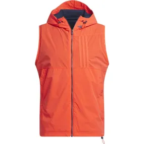 High Visibility Accents Bonded Seam Technology adidas Ultimate365 Tour Wind.Rdy Vest - Bright Red