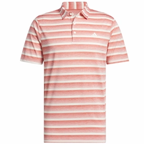 Layering Essential athletic style adidas 2 Colour Stripe Polo Shirt - Preloved Scarlet/Ivory