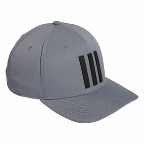 Basic Style adidas 3 Stripe Tour Hat  - Grey Three