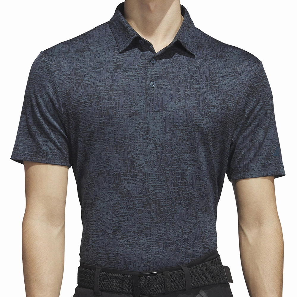 adidas Aerial Jacquard Polo Shirt - Arctic Night FlexibleKnit Midweight Knit