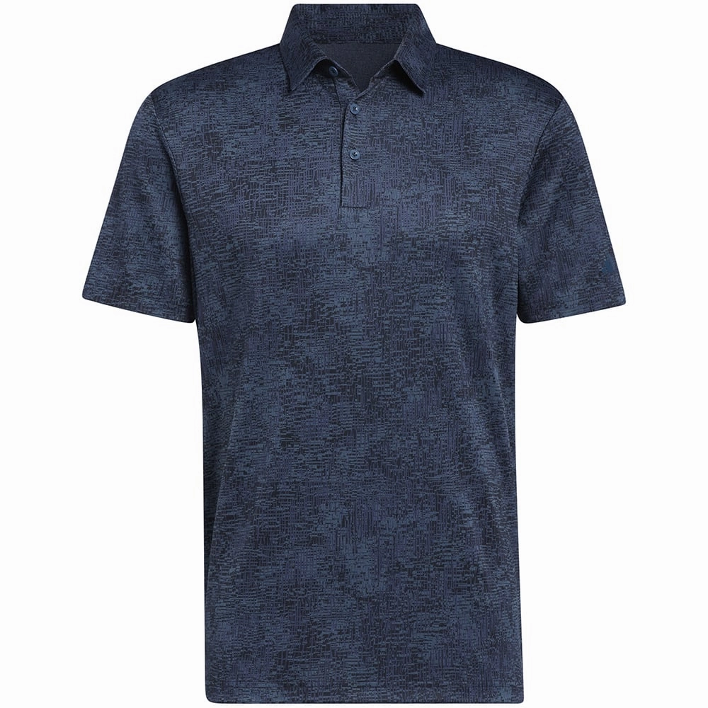 adidas Aerial Jacquard Polo Shirt - Arctic Night OdorResistant Fabric