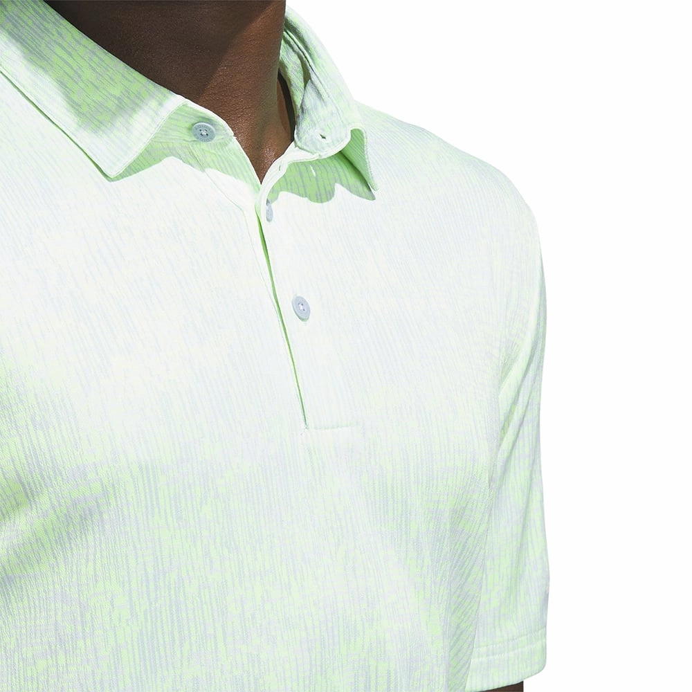 casual top adidas Aerial Jacquard Polo Shirt - Lucid Lemon
