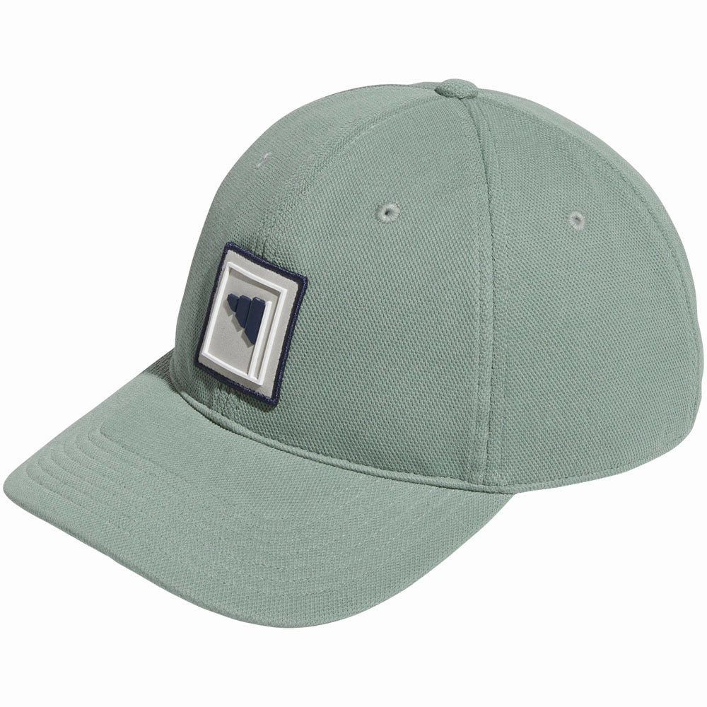 adidas Beyond The Course GFX Waterproof Cap - Silver Green Suede Detail