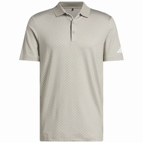 Buttery Soft Fabric adidas Beyond the Course Textured Polo Shirt - Putty Beige