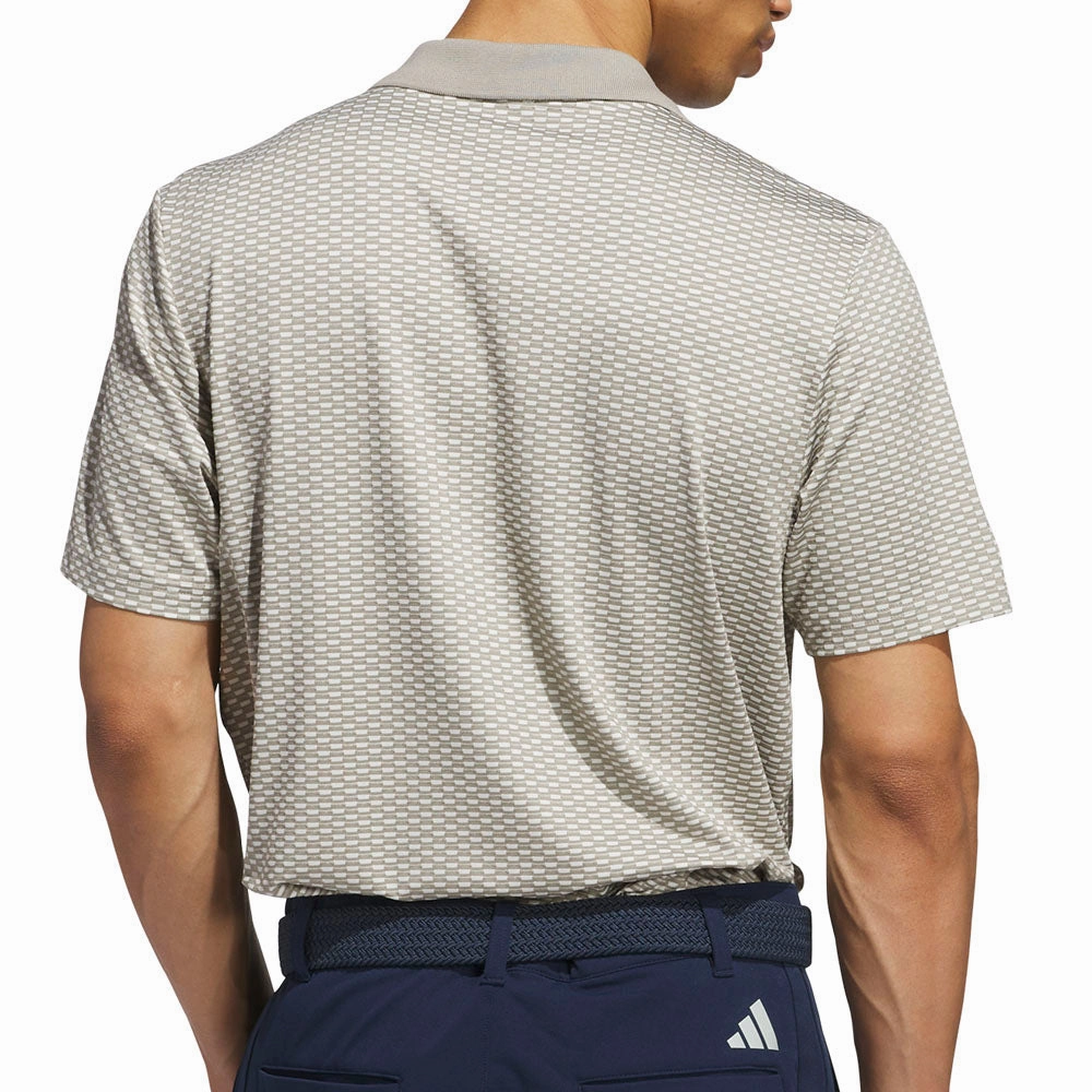 adidas Beyond the Course Textured Polo Shirt - Putty Beige Travel Essential Odor Resistant Treatment