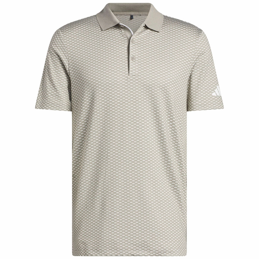 Buttery Soft Fabric adidas Beyond the Course Textured Polo Shirt - Putty Beige
