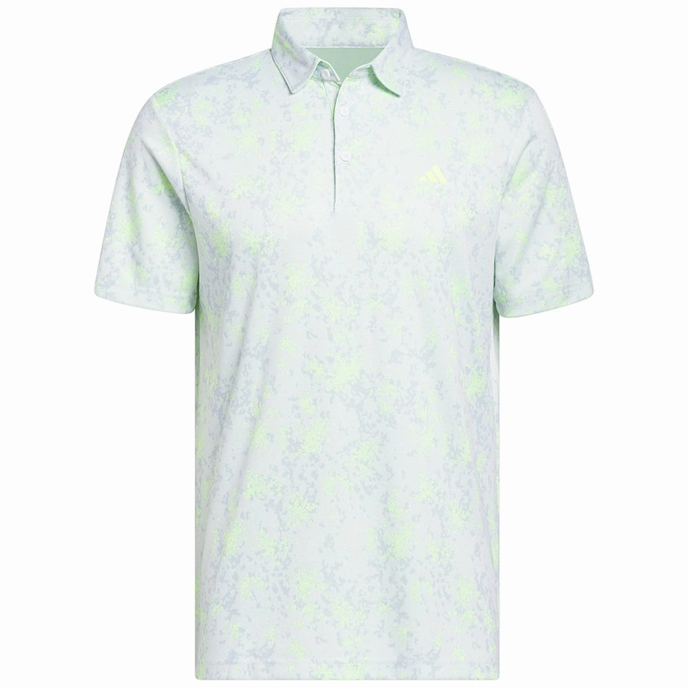 Trendy popularity Everyday apparel adidas Burst Jacquard Polo Shirt - Lucid Lemon