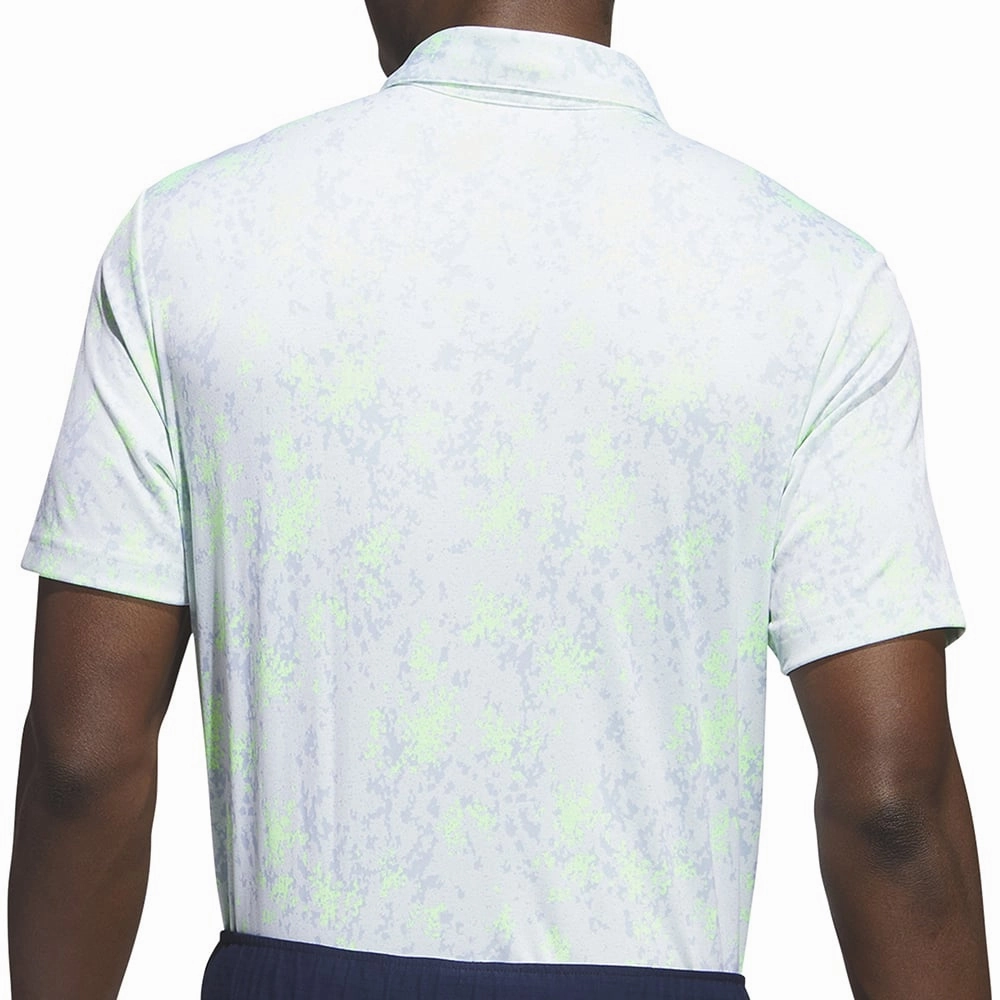 Quick Fit adidas Burst Jacquard Polo Shirt - Lucid Lemon