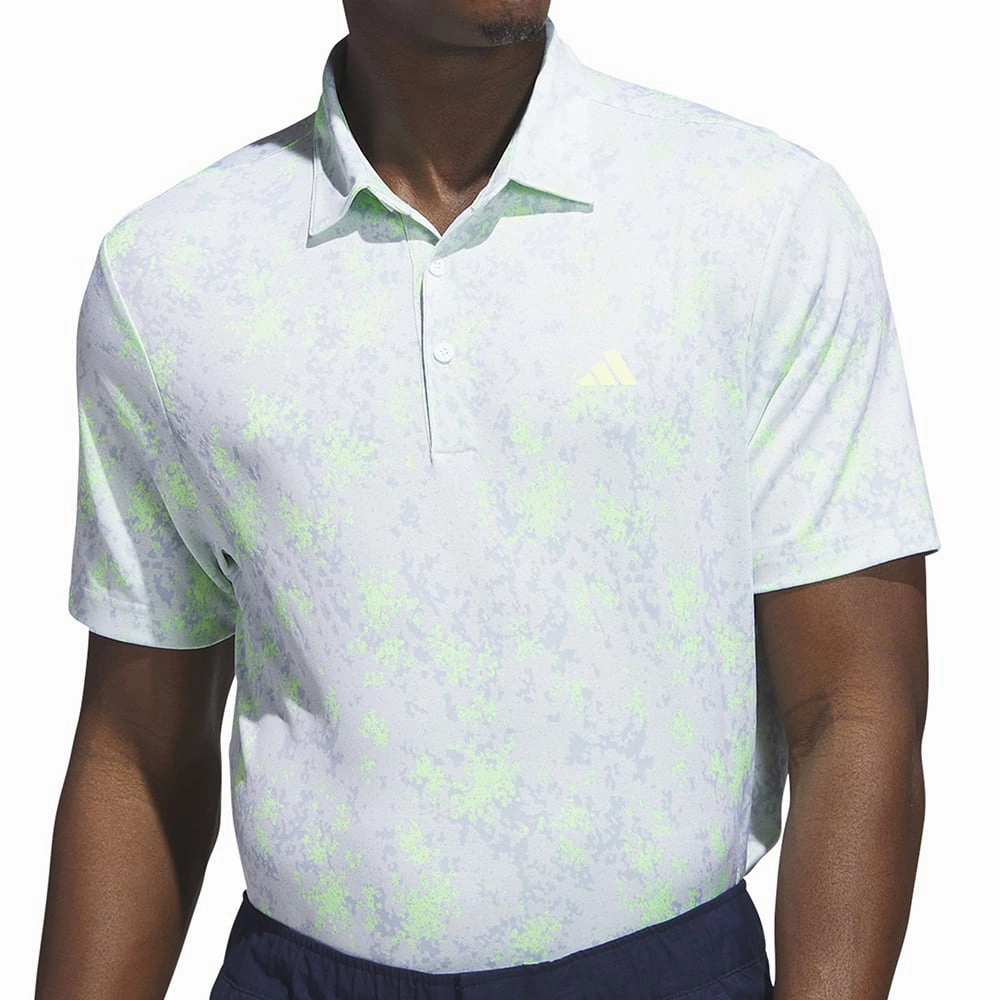 adidas Burst Jacquard Polo Shirt - Lucid Lemon Anti-static