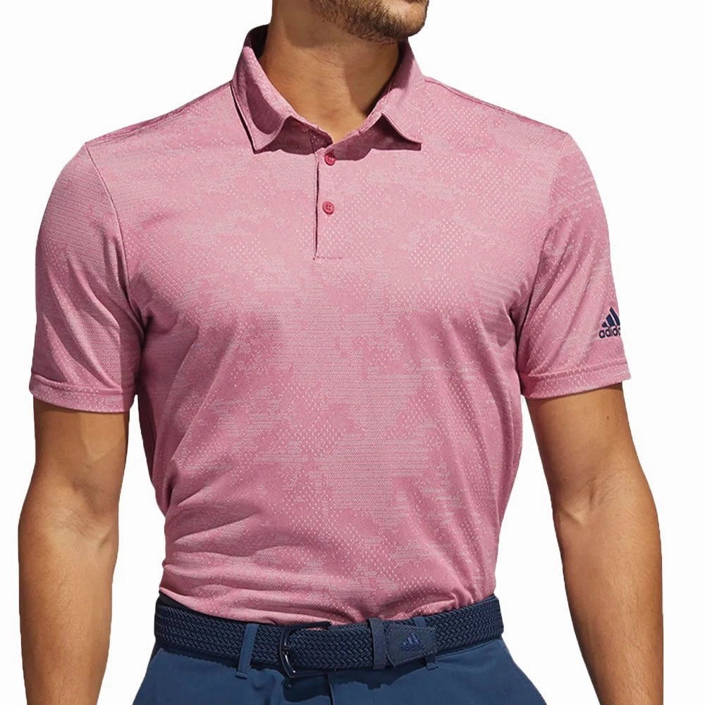adidas Camo Polo shirt - Wild Pink/Grey Two Simple Style