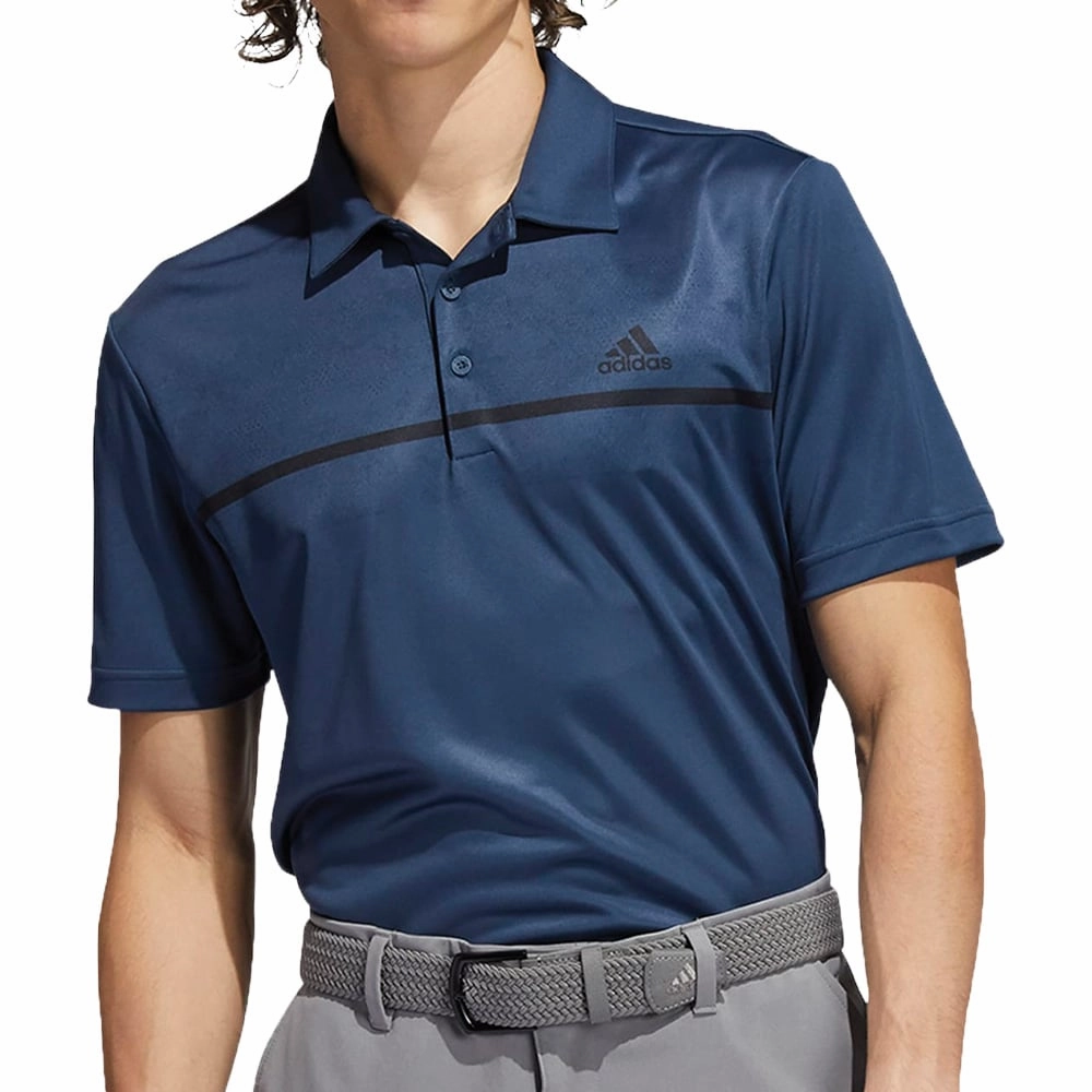 adidas Chest Print Polo Shirt - Crew Navy Relax Outfit Eco Conscious Production