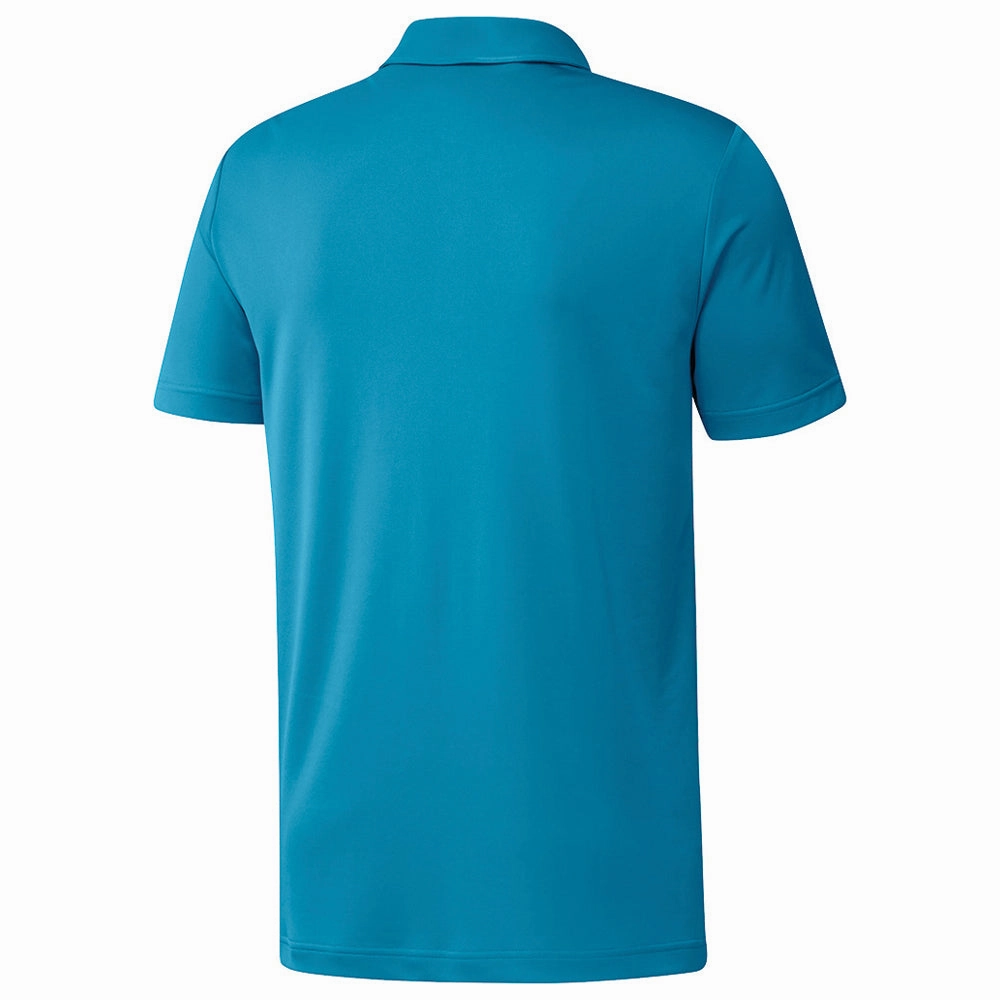 adidas Chest Print Polo Shirt - Sonic Aqua NonIronTechnology