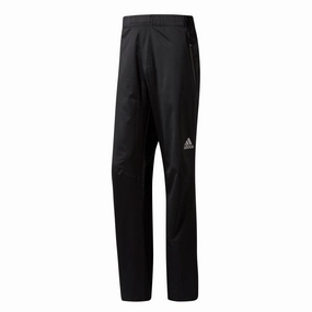 adidas Climaproof Waterproof Golf Pants - Black Elasticized Cuffs Tear Resistant Weave