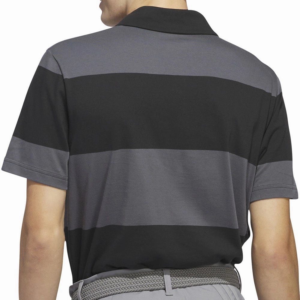 adidas Core Block Polo Shirt - Black/Grey Six Weekend Comfort Perfect for Layering
