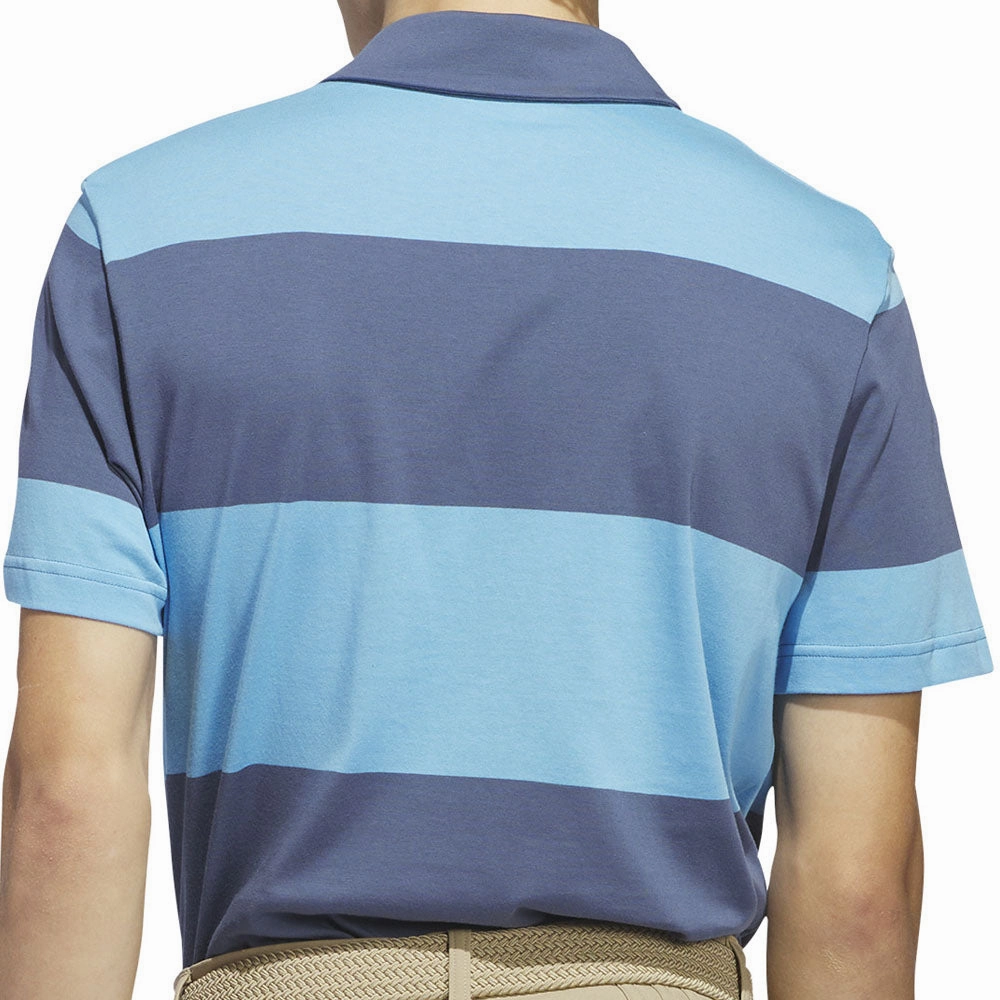 High Density Fabric adidas Core Block Polo Shirt - Semi Blue Burst/Preloved Ink