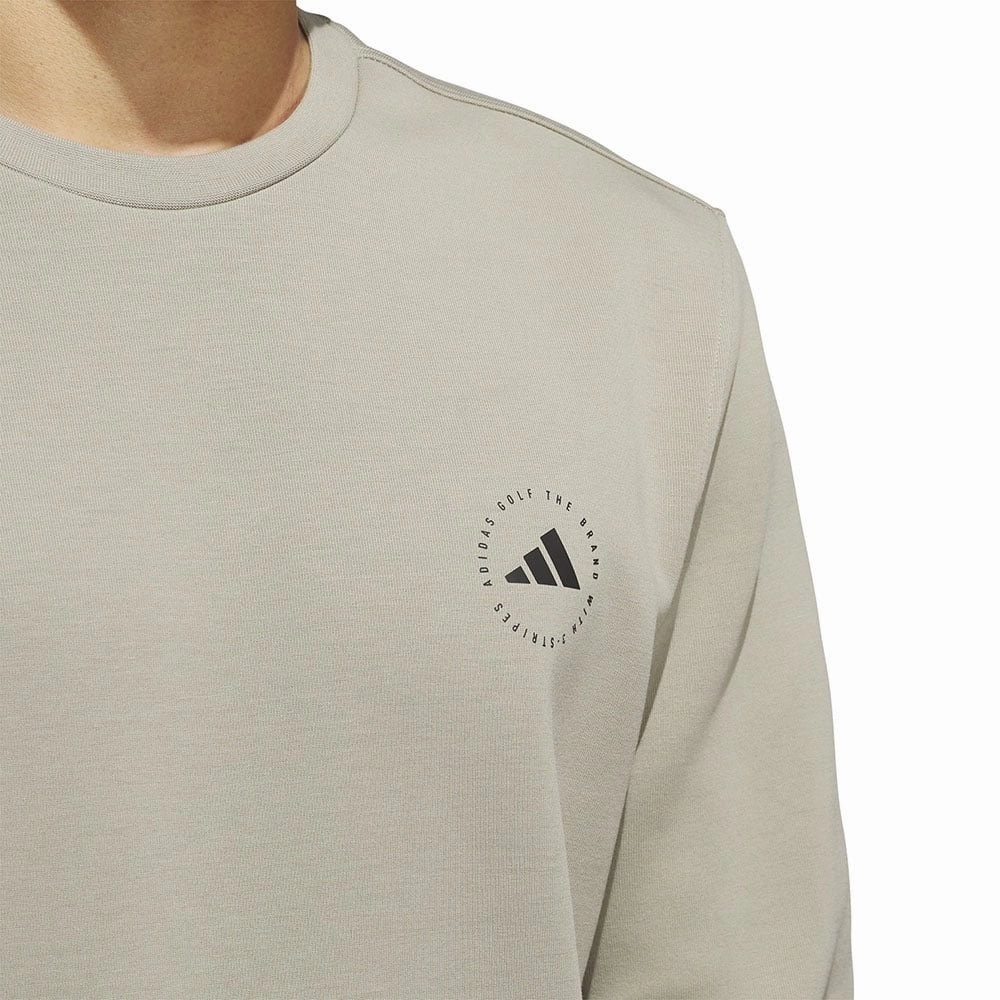 Comfort Apparel logoed adidas Core Crew Neck Pullover - Grey Three