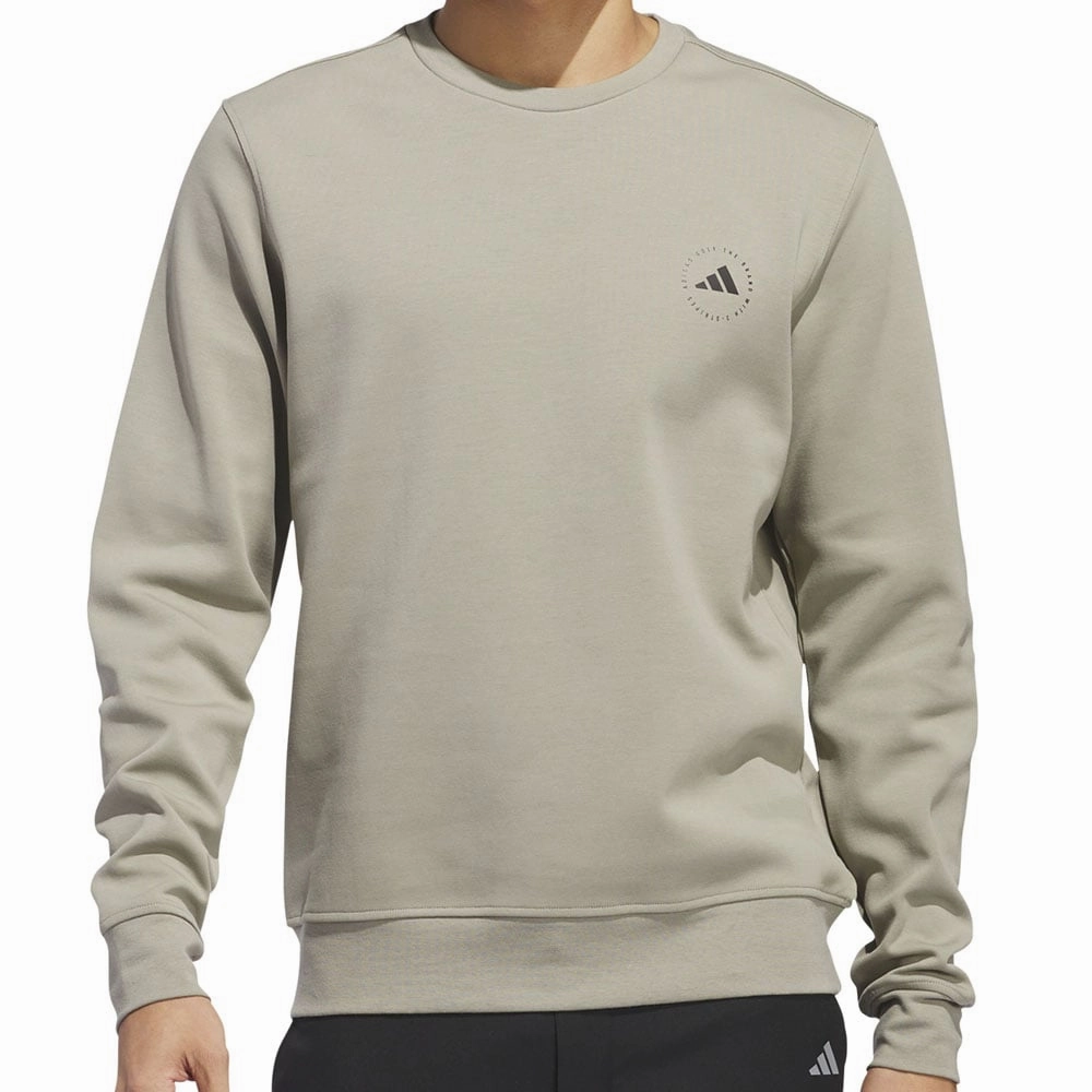 adidas Core Crew Neck Pullover - Grey Three Urban Layer Running Top