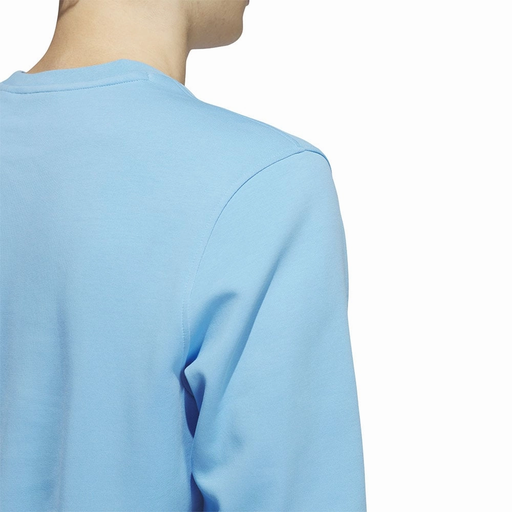 adidas Core Crew Neck Pullover - Semi Blue Burst Layering Piece Flexible