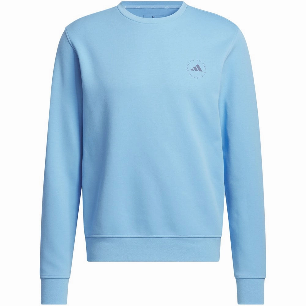 adidas Core Crew Neck Pullover - Semi Blue Burst Street Casual Smart Wear