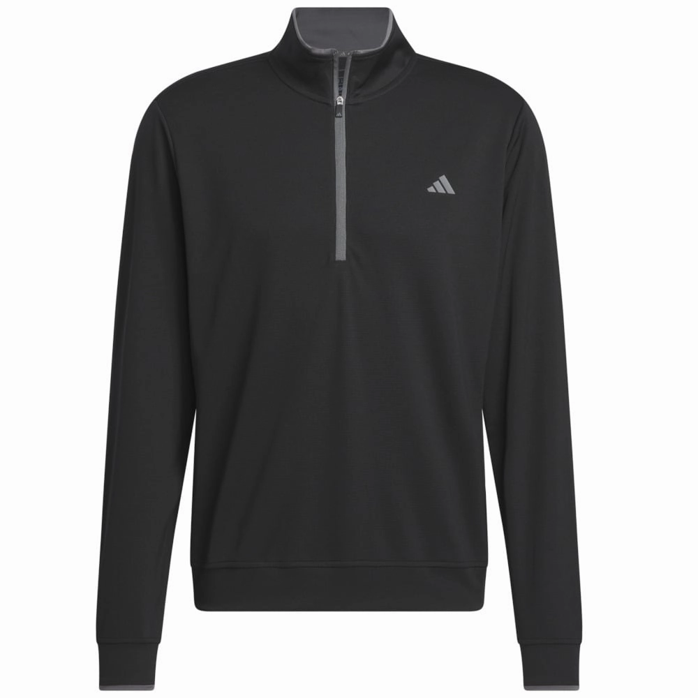 adidas Core Lightweight 1/4 Zip Pullover - Black Easy iron