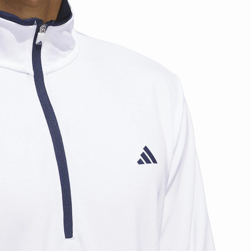 Yoga Friendly good for yoga adidas Core Lightweight 1/4 Zip Pullover - White