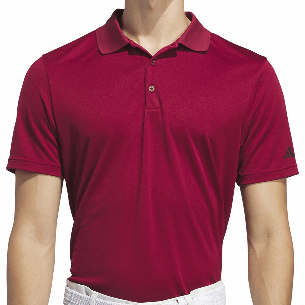 adidas Core Performance Primegreen Polo - Collegiate Burgundy Premium Comfort sequined details