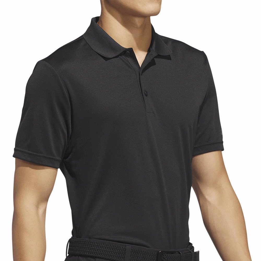 Soft Texture adidas Core Performance Primegreen Polo Shirt - Black