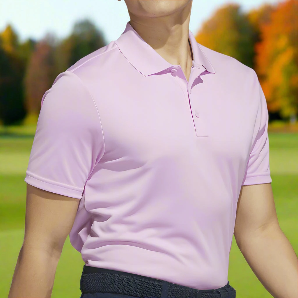 adidas Core Performance Primegreen Polo Shirt - Clear Lilac Soft and Cozy