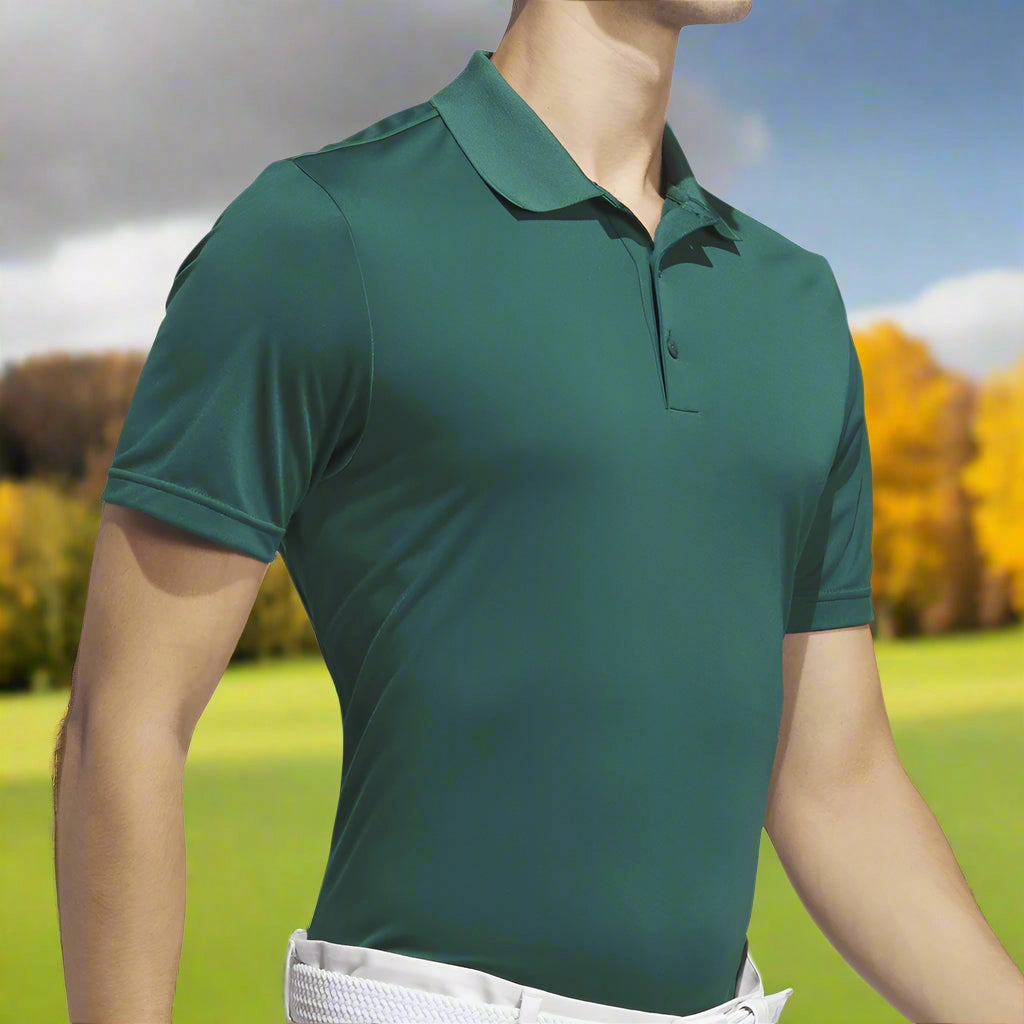 adidas Core Performance Primegreen Polo Shirt - Collegiate Green Zip Up Summer Essential