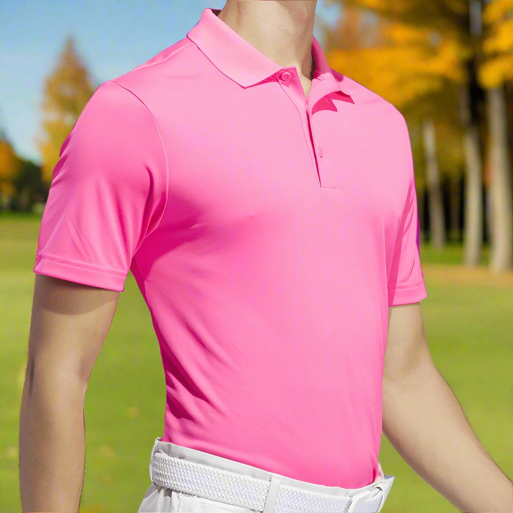 adidas Core Performance Primegreen Polo Shirt - Solar Pink Lightweight Feel