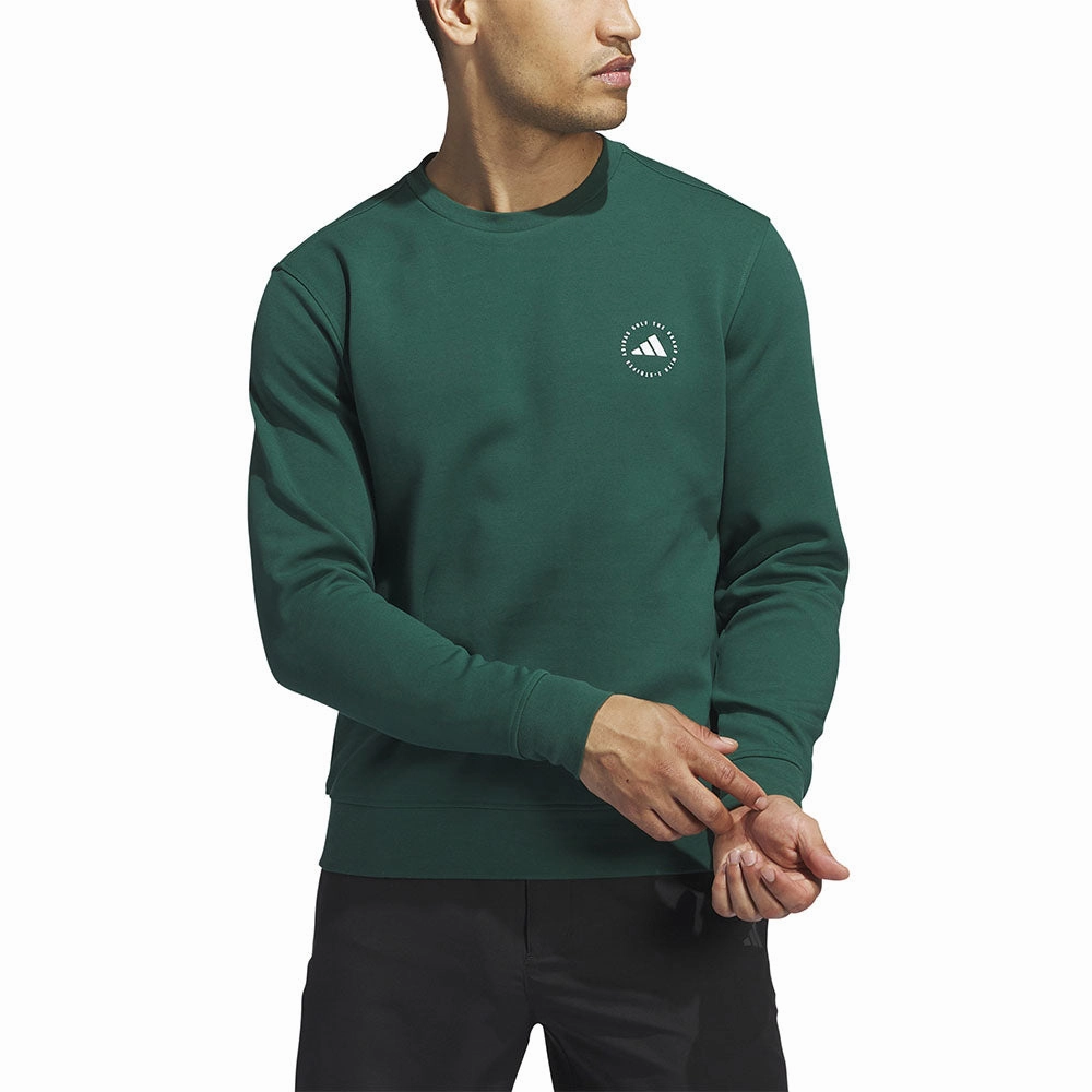 adidas Crewneck Sweatshirt - Collegiate Green chain accents Satin