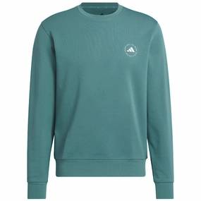 adidas Crewneck Sweatshirt - Preloved Teal Night Out Cozy Mood