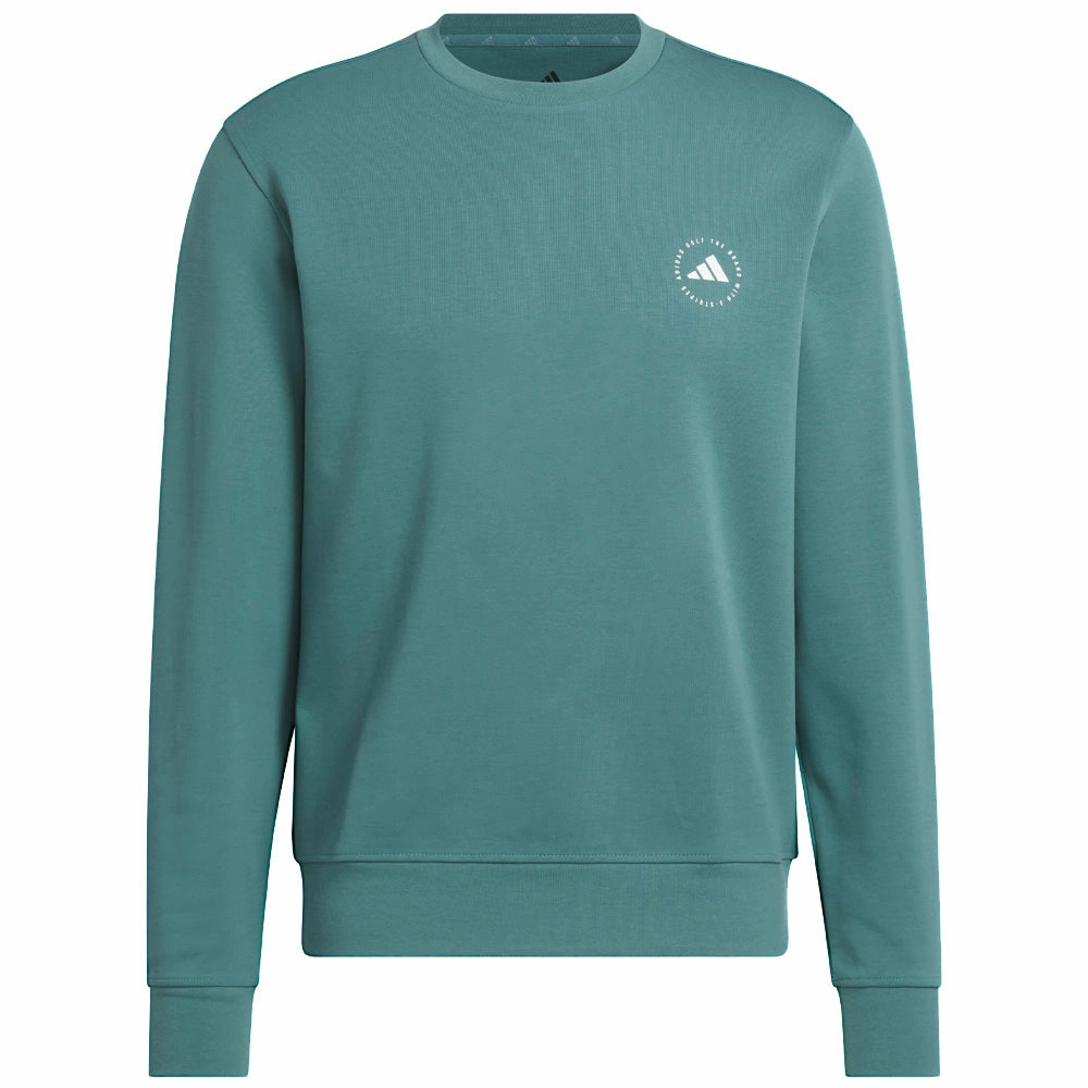 adidas Crewneck Sweatshirt - Preloved Teal Night Out Cozy Mood
