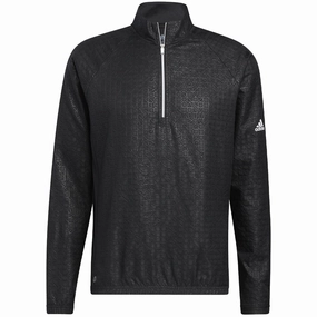 adidas Deboss 1/4 Zip Sweatshirt - Black product swimming suitability